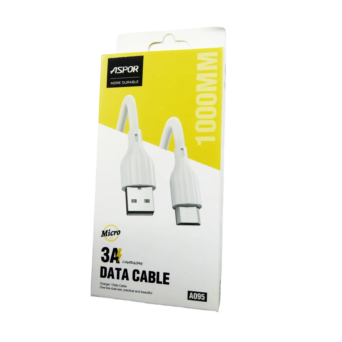 A095 ASPOR — Cable 3A USB A to micro USB 1M
