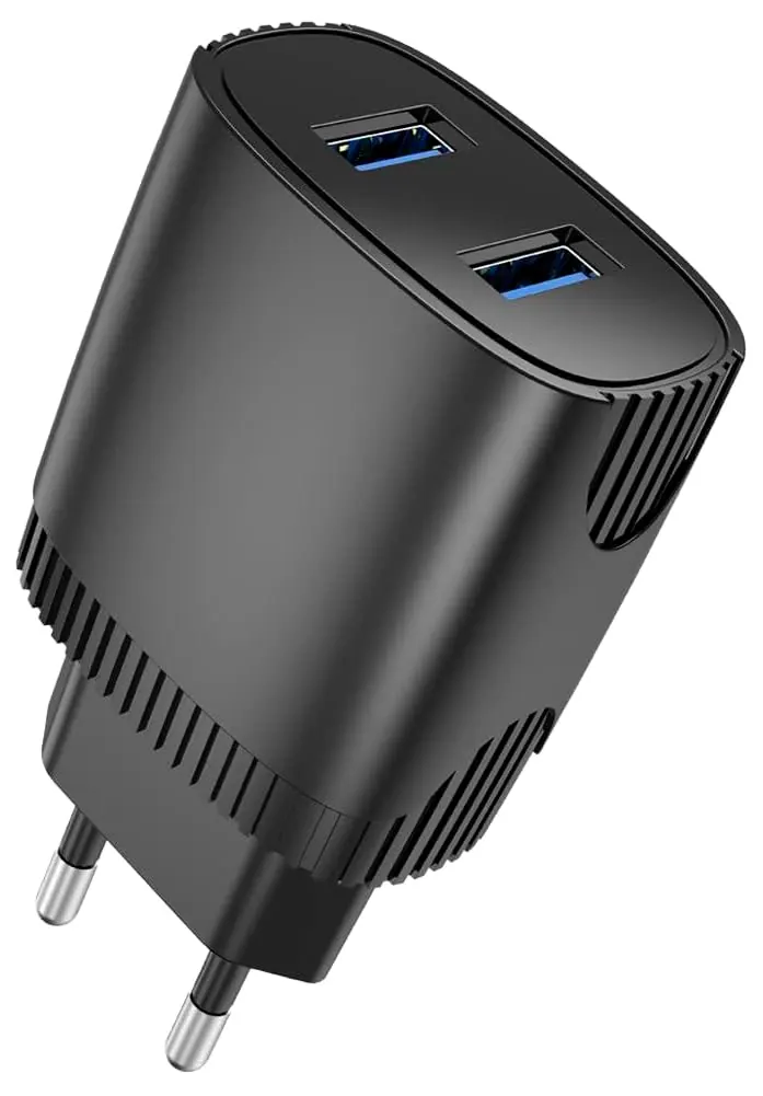 A811 ASPOR - Charger 2.4A 2x USB A + type C cable