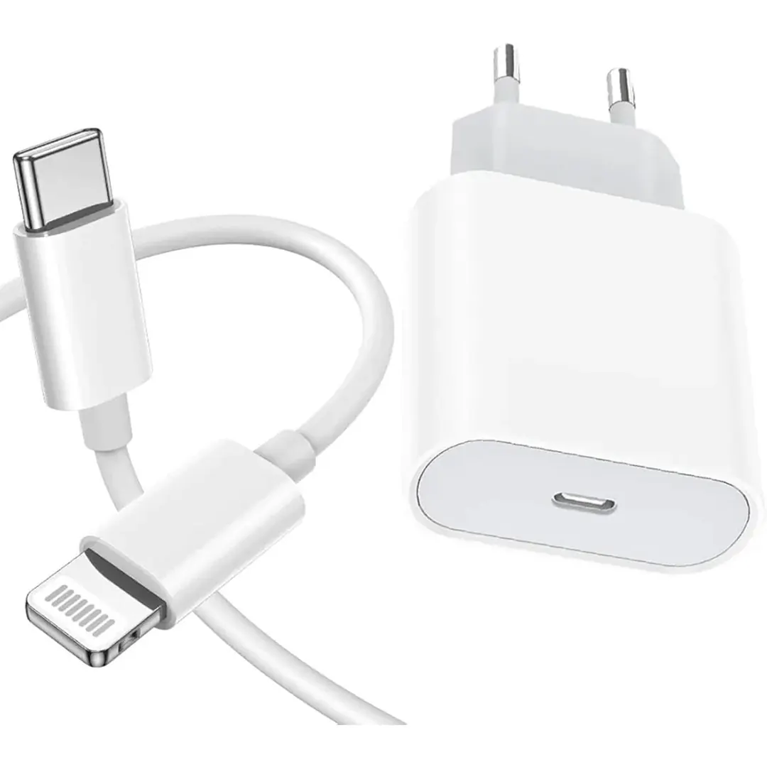 A820 ASPOR - Charger 25w USB C + type Lightning cable