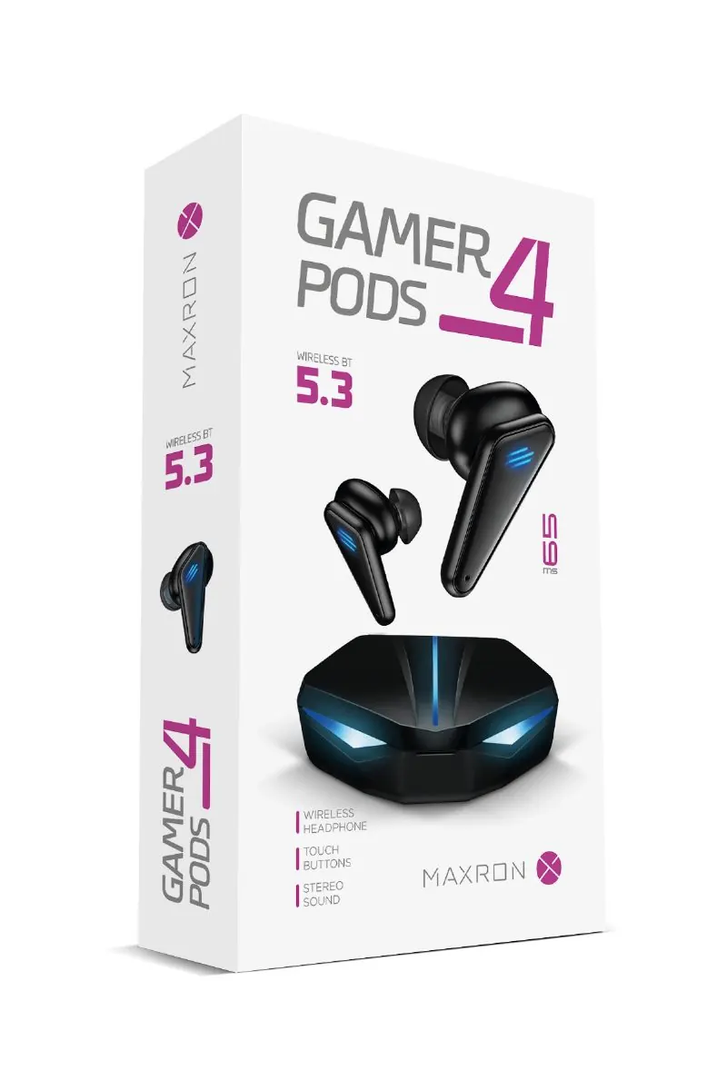 EARBUDS MAXRON GAMER PODS 4