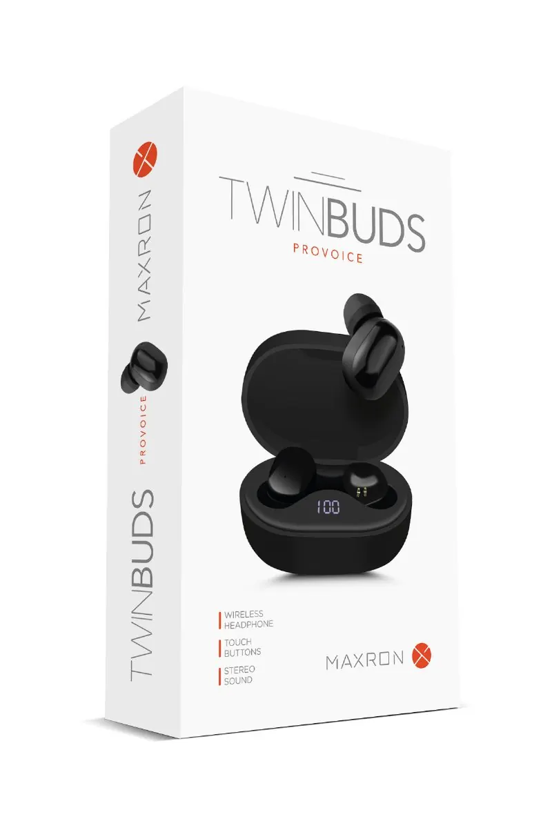 EARBUDS MAXRON TWIN BUDS (BT)