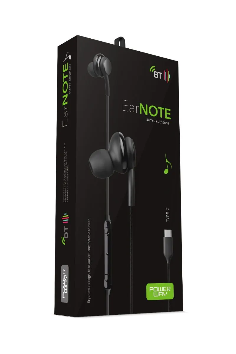 EARPHONES POWERWAY EarNOTE Type-C