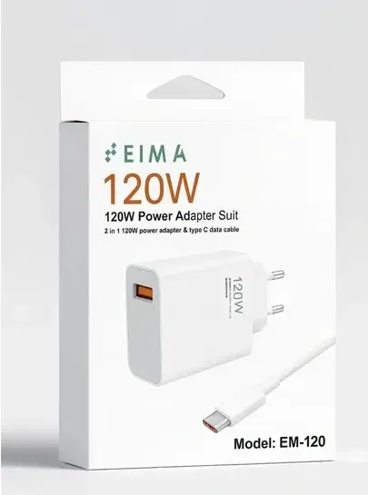 EM-120 EIMA Charger 120w USB A + type C cable