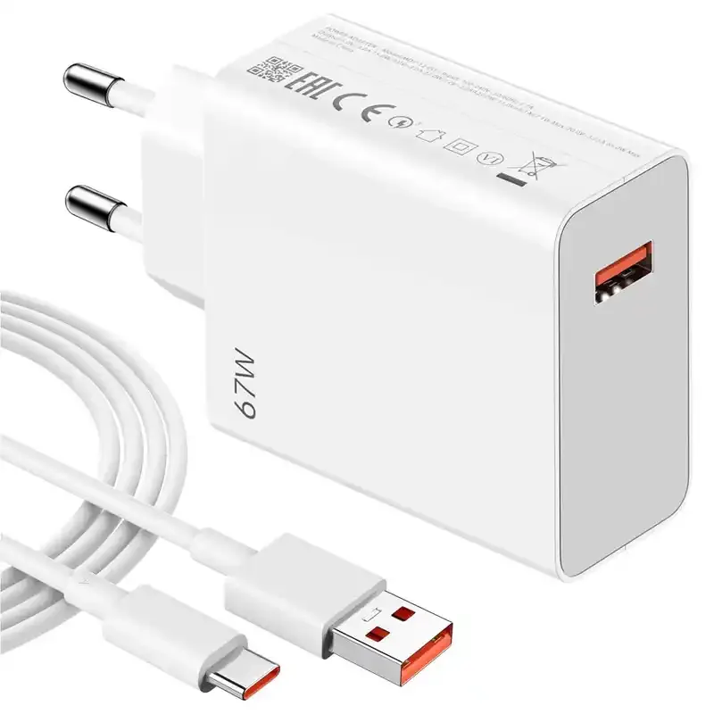 EM-67 EIMA Charger 67w USB A + type C cable