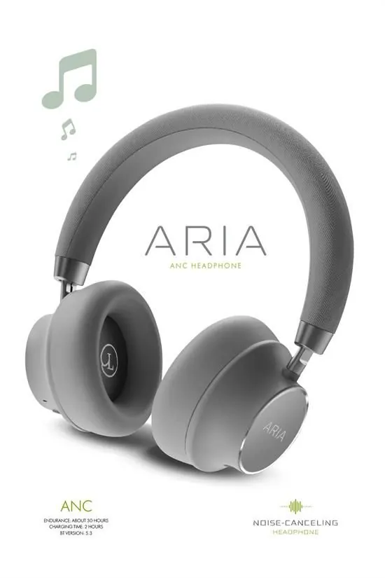 HEADPHONES ARIA BLUETOOTH (5.3) 4000mah
