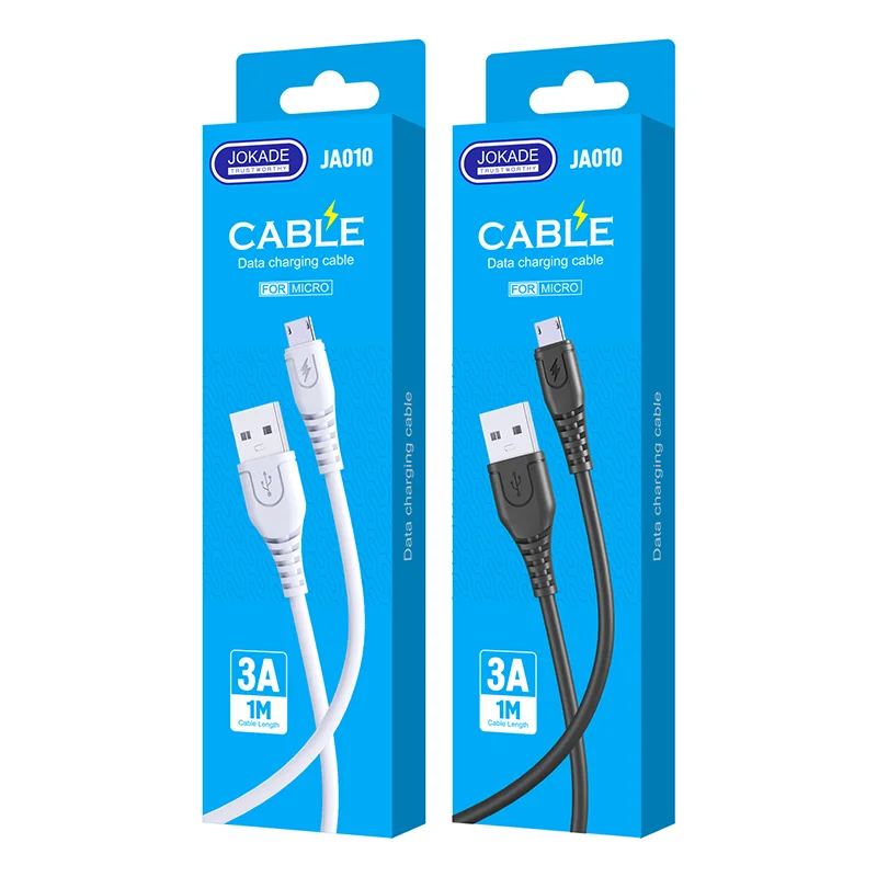 JA010 JOKADE - Cable 3A USB A to micro USB 1M