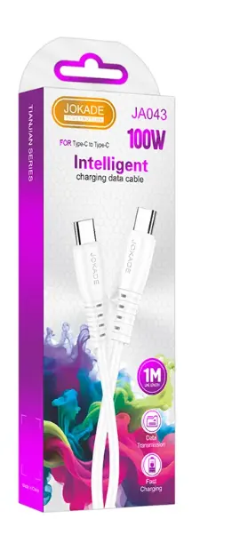 JA043 JOKADE — Cable 100w Type C to Type C 1M
