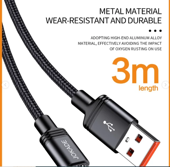 JA057 JOKADE - Smart charging data cable (3m) Lightning