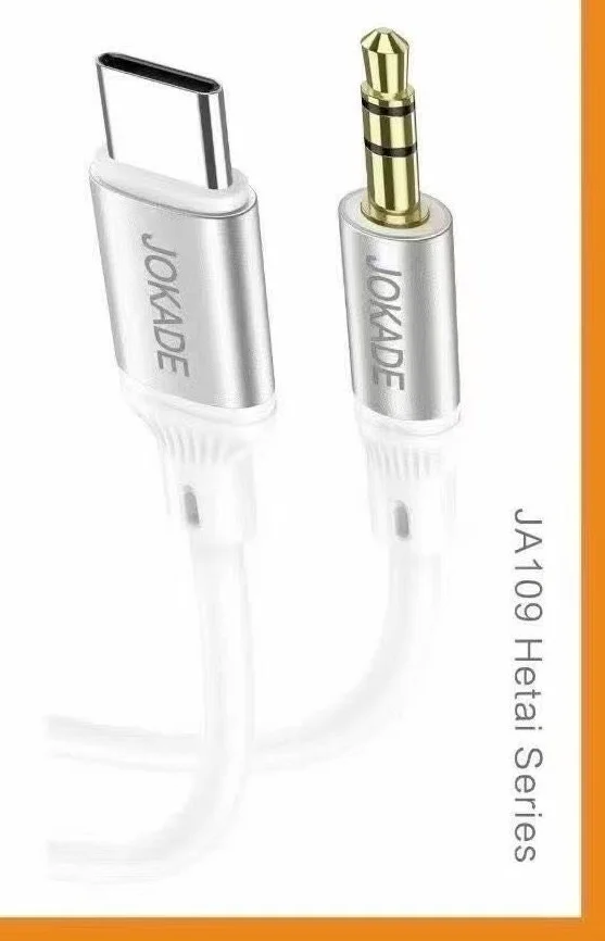 JA109 JOKADE - Silicone AUX cable 3.5mm-Type C
