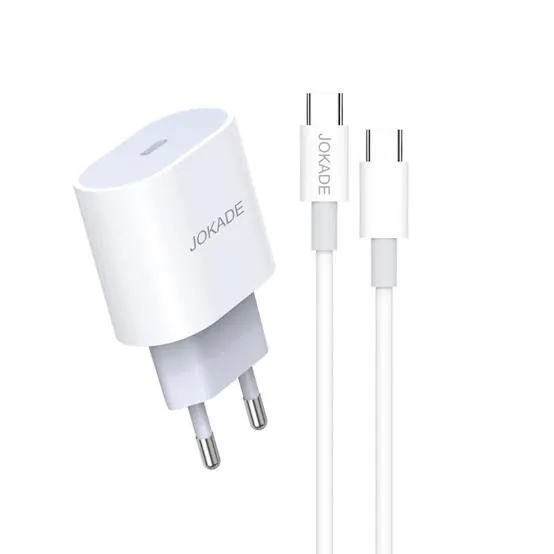 JB010 JOKADE - Charger 25w USB C + type C to type C cable