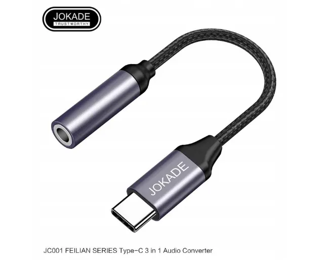 JC001 JOKADE - Adapter audio Type C to 3.5mm (F)