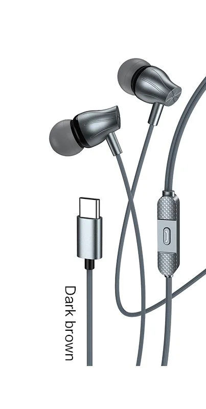 JD065 JOKADE - Type-C wire controlled digital earphones with mic (1.2M)