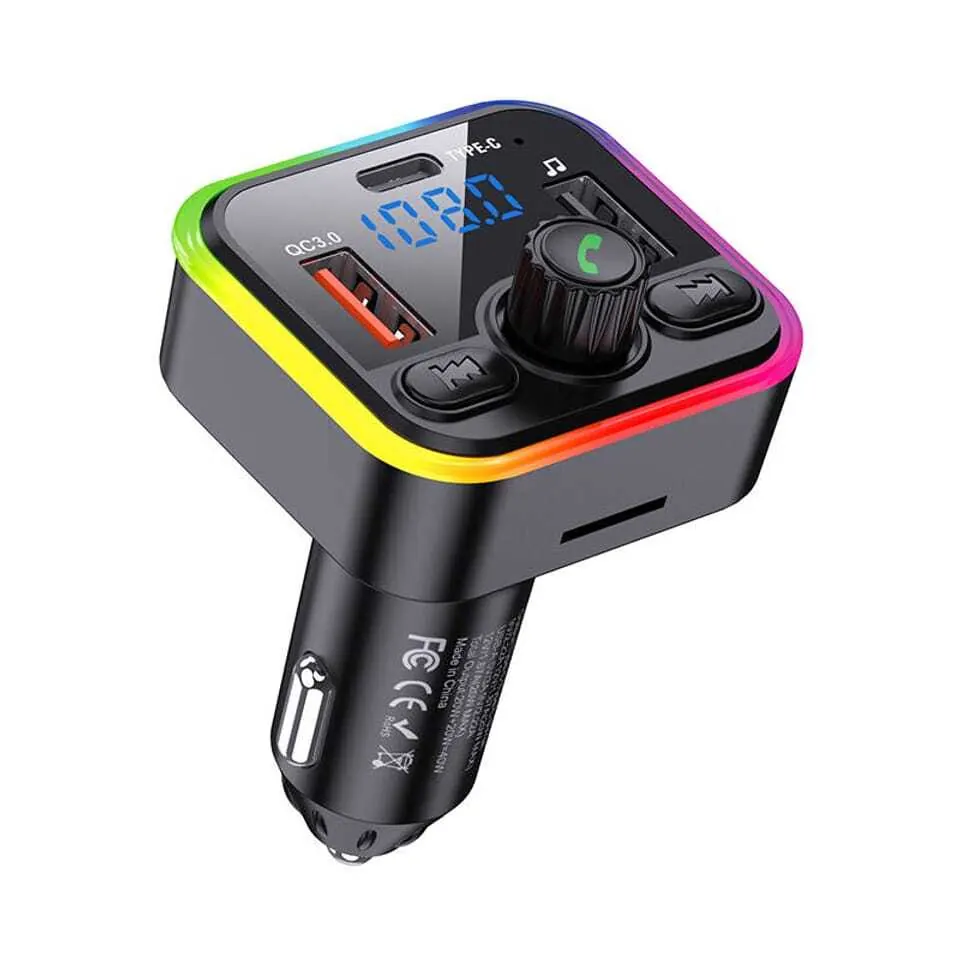 JH015 JOKADE- Car FM transmiter 40W BT5.3 , type C, 2x USB (charger)