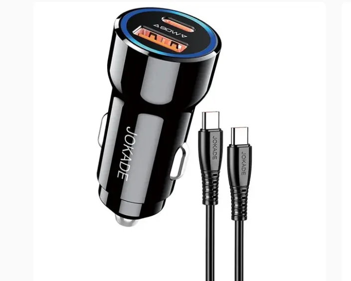 JH048 JOKADE - Car charger 90W USB C / A + type C to type C cable