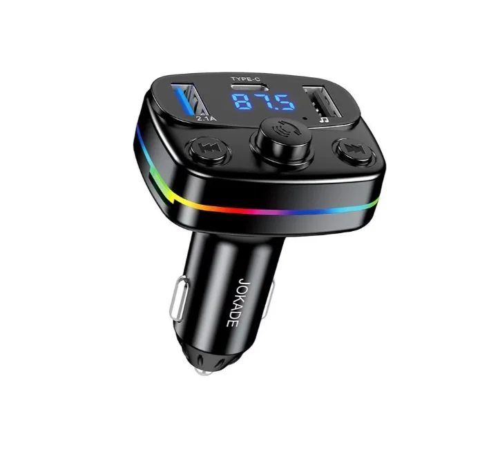 JH051 JOKADE - Car FM transmiter BT5.3, type C, 2x USB (charger)
