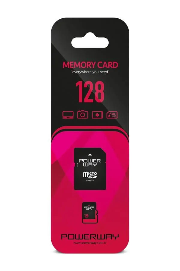 Micro SD 128GB POWERWAY+ adapter