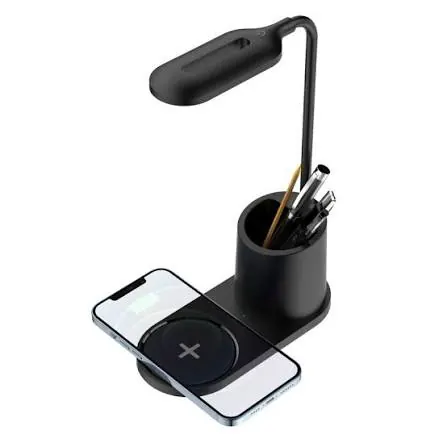PDL1930B - Wireless Charger Platinet + desk LED lamp - black