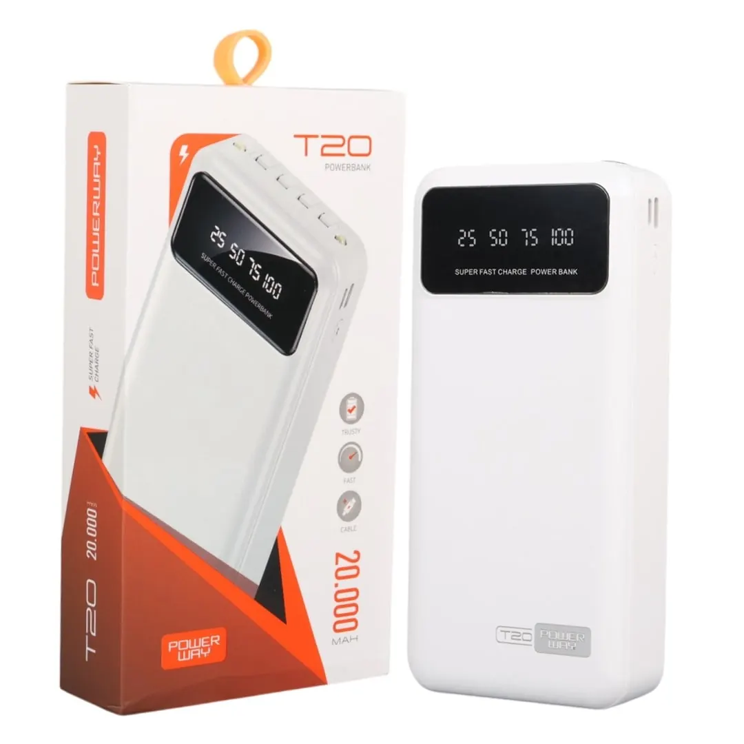 T20 Powerway - powerbank 20.000 mAh