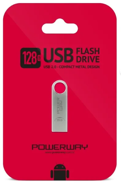 USB 2.0 128GB POWERWAY — metal